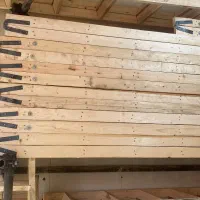 نردبان چوبی دوطرفه روسی