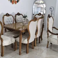 مبلمان کلاسیک 7 نفره به همراه ناهارخوری 6نفر نونو