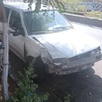 ماشین پراید تصادفی