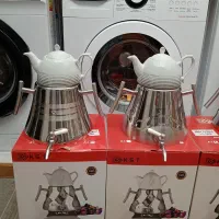 چای ساز کتری قوری شیردار استیل کف‌ چدن چایساز