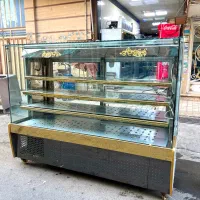 فریزر مکعبی ۲ متری نما طلایی در حد نو مشابه آکبند