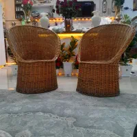 صندلی حصیری درحدنو2عددسالم سالم