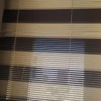 پرده کرکره ای کرم قهوای