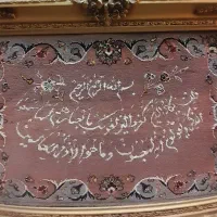 تابلو فرش دست بافت گل ابریشم