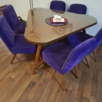 میزناهار  خوری ۶ نفره و نیم ست به همراه کاناپه و.