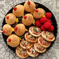 فینگر فود/سینی مزه/شام/انواع پک