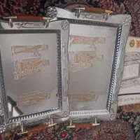 سینی دو تیکه و یک فایل پلاستیکی