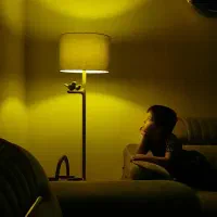 آباژور ایستاده چوبی لانور دکور