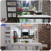 نصب برچسب کابینت کاور روکش مرودشت