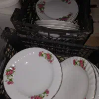 بشقاب گل سرخی چینی