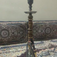قلیان چوبی طرح مسی