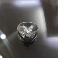 انگشتر نقره الماس 2مهرداره