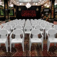 میز و صندلی پلاستیکی دسته دار ارزان قیمت