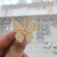 انگشتر های پروانه طرح طلا جواهری