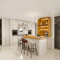 کابینت نئوکلاسیک طراحی رایگان