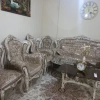 مبل استیل چوب گردو ۹ نفره
