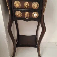 میز تلفن چوبی