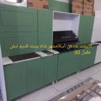 هم فلز هم چوب در همه مدل کابینت آماده تحویل همدان
