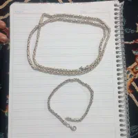 گردنبند و دستبند نقره
