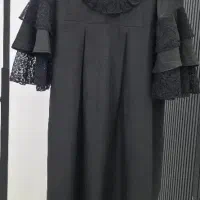 مانتو عبایی مشکی بلند درسبلان