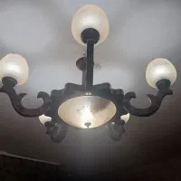 لوستر چوبی شش شاخه