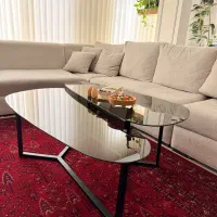 میز وسط شیشه ای