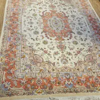 فرش دستبافت کریم قلم