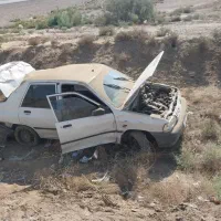 ماشین پراید تصادفی