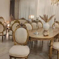 مبلمان و ناهارخوری رنگ و ساخت سفارشی فرانسوی