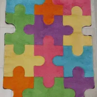 فرش زرباف مدل پازل 100 × 150  سانتی متر