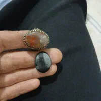 فروش فوری دو عدد نگین انگشتر مردانه زیبا