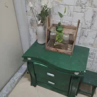 کنسول دو کشو سبز  محکم زیبا جادار
