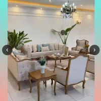 مبل مهیاس + ترکیب رنگ زیبا نشمین طبی پارچه ترک )