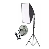 کیت سافت باکس به همراه هولدر 5 لامپ + پایه نور