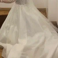 فروش و اجاره لباس عروس ست کامل تاج و تور