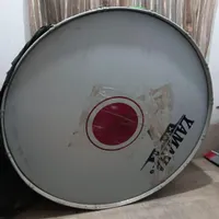 طبل 120بدنه آهنی یه پوست اصلی یه پوست تعویض شده