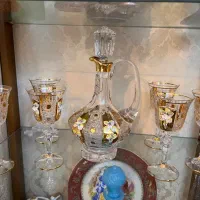 سرویس تنگ و گیلاس خوری طلایی چک نو