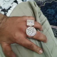 انگشتر موزونایت مردانه حرز قدیمی و ری احمد یک