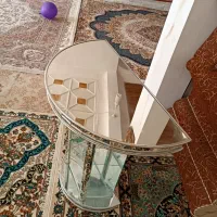 میز شیشه ای ریلی