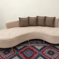 مبل لوبیایی خاص و شیک، در حد نو + ۴ کوسن