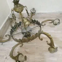 لوستر ۶ شعله برنزی