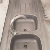 سینک دو لگنه ۱۲۰ سانتی کارکرده