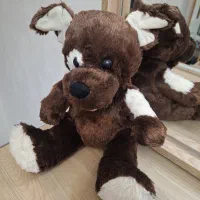 عروسک سگ قهوه ای