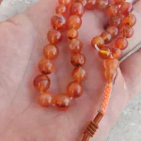 تسبیح عقیق پرتقالی