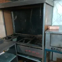 لوازم فست فودی فر۶کاره تکمیل با فر پیتزا وکولر۶۵۰۰