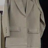 کت و شلوار کرمی نسکافه ای