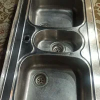 سینک سه لگن برند Poly stelپلی استیل