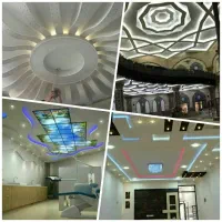 نصب و اجرا کناف سقف کاذب دیوار تایل دکور نور خطی