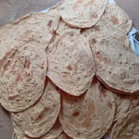 پخت نان محلی با ارد دیم