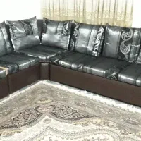 مبل ال رنگ نقره ای شیک|مبلمان خانگی و میز عسلی|قم, پردیسان|دیوار